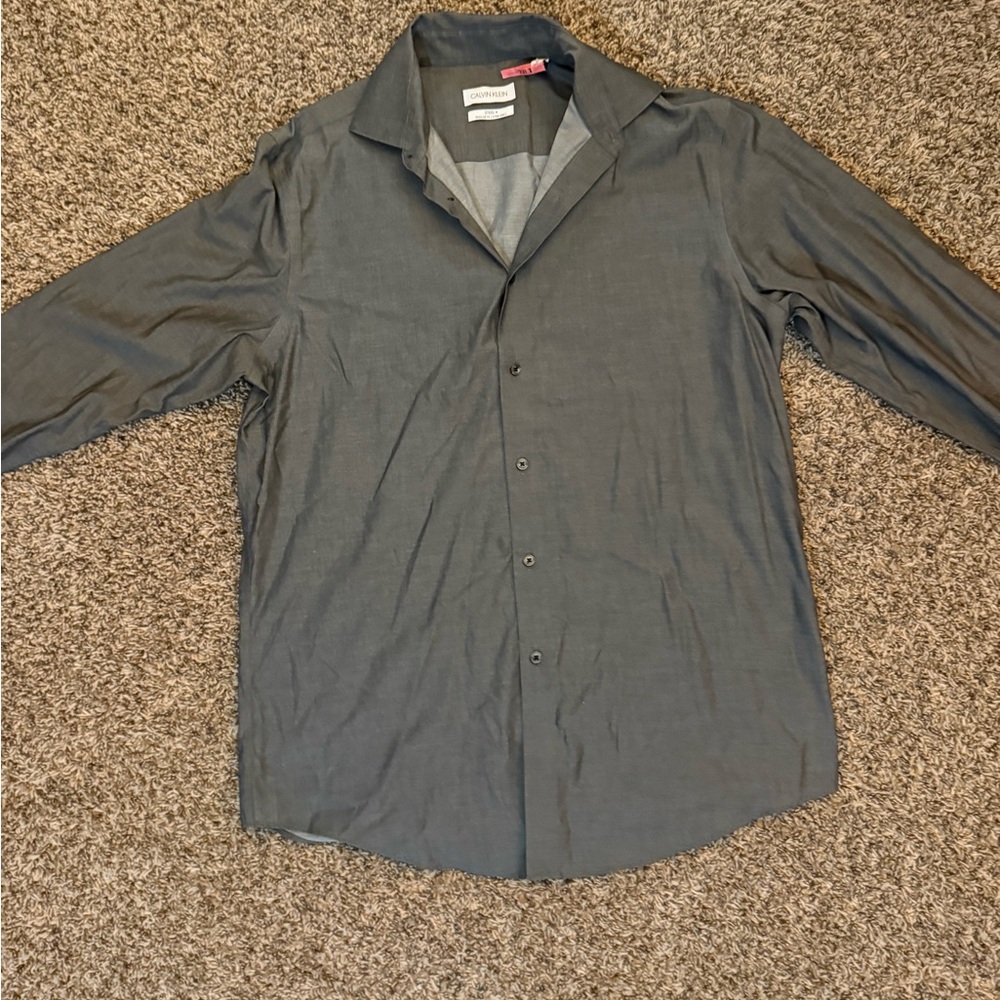 Calvin Klein Gray Men's Shirt